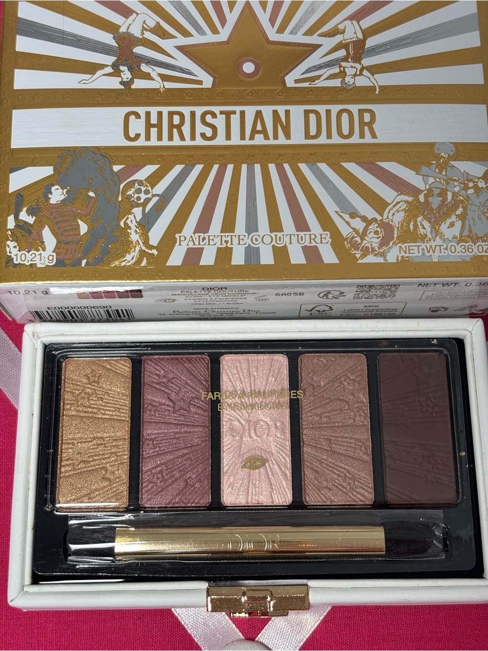 Dior Palette Couture Eyeshadow Palette - Pink & Gold Shades. Limited edition.